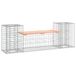 vidaXL Tuinbank schanskorfontwerp 183x41x60,5 cm massief douglashout