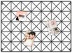 ZEP - Industrieel metalen wandrek zwart Cholet afmeting 55x75 cm