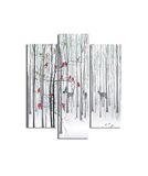 Homemania Wandafbeelding, 3 stuks, dieren, woonkamer, slaapkamer, meerkleurig, 57 x 0,3 x 60 cm, HM203MDF285, MDF