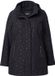 Ulla Popken - Dames - HYPRAR softshelljas waterdicht capuchon zoomsplit - Zwart - Maat 46+