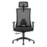 Stoelen Cromad Stoelen model Cromad ergonomische verstelbare stoel - verstelbare hoofdsteun - verstelbare lendensteun - T-vormige armleuningen - hoogwaardige schuimrubberen zitting - vergrendeling van