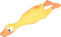 Flamingo Hondenspeelgoed Latex anka - Geel - 24 x 6.5 x 4.5 cm