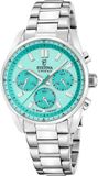 Festina F20753/3 Unisex Polshorloge Groen Wijzerplaat Staal Zilverkleurig