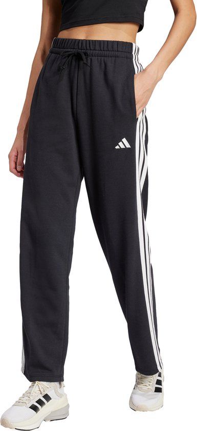 adidas Sportswear Essentials 3-Stripes Open Hem French Terry Broek - Dames - Zwart - XS