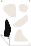 Poster de jardin - Abstrait - Pastel - Minimalisme - 40x60 cm - Extérieur