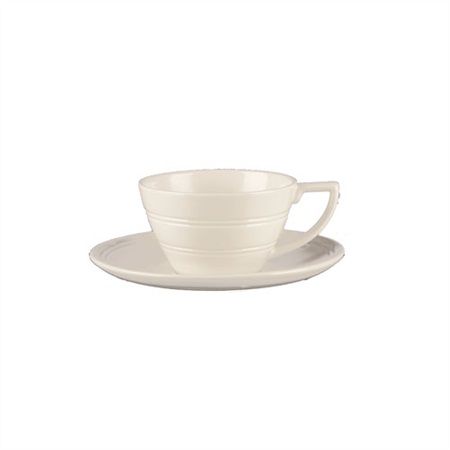 Wedgwood Schotel voor ontbijtkop - jasper conran casual 18 cm gebroken wit