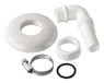 Xavax 00220744 waterslangkoppeling Raccord de tuyau Plastique Noir, Métallique, Blanc