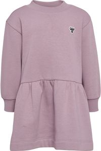 hummel hmlMINI LOOSE DRESS BEE Robe Enfants Femmes Coton Manches longues Courte Col rond Uni SEA FOG 86