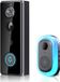NCD E-Commerce Handel GmbH Sonnette vidéo avec caméra, sans fil HD avec sonnette, reconnaissance PIR, vision nocturne, audio bidirectionnel
