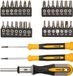 Vorel 31-delige Schroevendraaierset met Verwisselbare Bits: Platte, Kruis, Torx, Hex