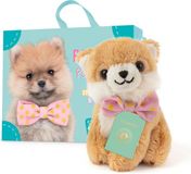 Studio Pets by Myrna Studio Pets® Mini Knuffel Pomeriaan PomPom (8 cm) met Koffer, Paspoort & Stickerboek