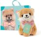 Studio Pets by Myrna Studio Pets® Mini Knuffel Pomeriaan PomPom (8 cm) met Koffer, Paspoort & Stickerboek