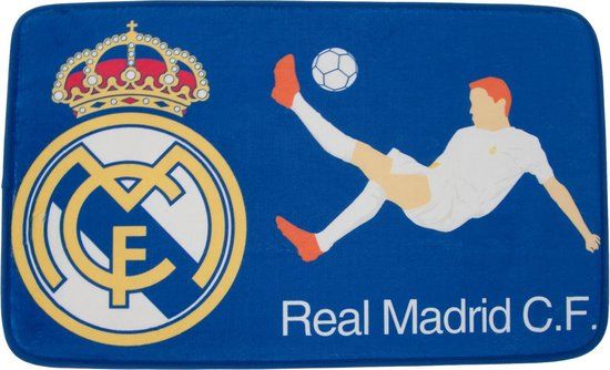 Real Madrid CF Vloerkleed / Mat Foam Blauw Polyester 45 x 75 cm