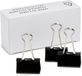 Amazon Basics Dossierklemmen, 3,8 cm breed, 1,55 cm capaciteit, middelgrote clips, 144 stuks, zwart