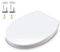 Abattant de WC Softclose - Polyéthylène - Charnière réglable - 44 x 37,5 cm