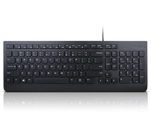 Lenovo Essential USB QWERTY US English Keyboard - Black