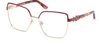 Guess GU50229 Matte dark red 57/16/140 Vrouwen Brilmonturen