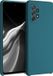 kwmobile hoesje geschikt voor Samsung Galaxy A72 - Hoesje met siliconen coating - Smartphone case in mat petrol