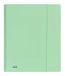 Favorit 400116604 ordner met 3 kleppen en elastiek P@STEL binnenformaat 24 x 33 cm rug 0-1, smaragd pastel