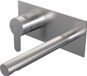 Brauer Brushed Edition Robinet de lavabo encastrable avec bec droit et plaque de recouvrement Modèle D2 Inox brossé PVD