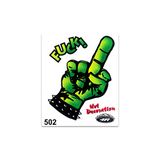 Quattroerre 502 Sticker Fuck Finger tabel