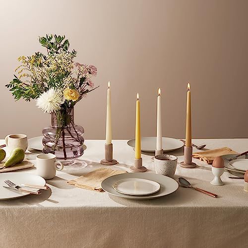 Bolsius Gladde staafkaarsen - wit - 8 stuks - 24 cm - 8 uur - ongeparfumeerd