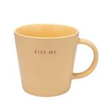 Vondels theemok KISS ME yellow (350 ml)