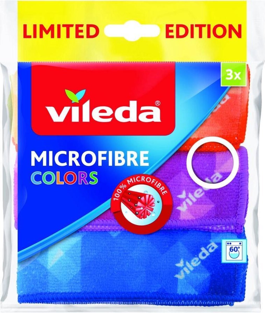 Vileda Colors Microvezeldoek 3 Stuks