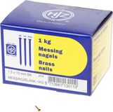 HJZ Zandvoort Draadindustrie Hjz Messing nagels bombe kop 1.5 x 15mm 1kg