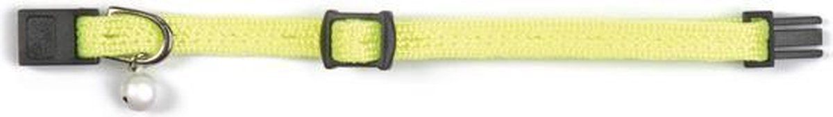 Beeztees Kittenhalsband - Nylon - Fel Geel - 16-23 cm