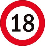 Bellatio Decorations 18 jaar onderzetters/bierviltjes - 100x stuks - Sweet 18 - verjaardag - feestartikelen - karton