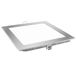 Brightium Vierkante zilveren LED-downlight 18 W, koud licht