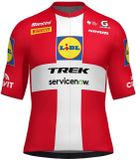 Santini Lidl Trek Denmark National Champion Maillot manches courtes Rouge M Homme