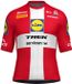 Santini Lidl Trek Denmark National Champion Maillot manches courtes Rouge M Homme
