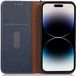 KHAZNEH iPhone 15 Pro Hoesje RFID Portemonnee Book Case Leer Blauw