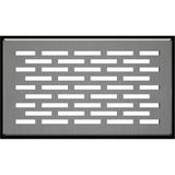 Kratki Grondventilator, afdekrooster voor ventilatiesystemen, gepoedercoat inox staal, lichtgewicht, 8,6 x 15,2 x 4,5 cm, inlaat gepolijst