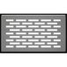 Kratki Grondventilator, afdekrooster voor ventilatiesystemen, gepoedercoat inox staal, lichtgewicht, 8,6 x 15,2 x 4,5 cm, inlaat gepolijst