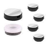 WAGNER QuickClick® Viltglijders Meubelglijders I set van 4 om te kleven I 4x voet+kleefpad+glijderinzet verwisselbaar - wolvilt ULTRASOFT - diameter Ø 25 mm - Made in Germany - 15830300