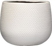 Mica Decorations Gabriel Bloempot - H16 x Ø18 cm - Wit