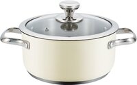 Haeger Kookpot met Deksel - Beige - Ø 24 cm