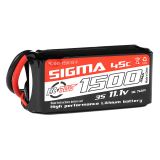 RC Plus Sigma 45c 1500 Mah 3s1p 11.1v Xt60