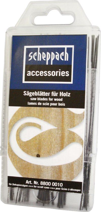 Scheppach 88000010 Figuurzaagbladen set - Hout (60st)
