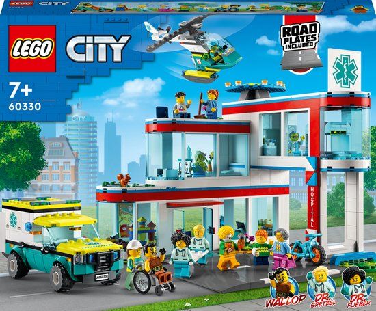 LEGO City Ziekenhuis - 60330 Bouwset - 816 Onderdelen