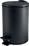 Spirella Pedaalprullenbak Adelar – 5L – Zwart – Metaal – Soft-close