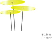 Cazador Del Sol 3 stuks! Zonnevanger Citroen geel medium 120x15 cm