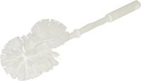 Merkloos Toiletborstel - met randreiniger - wit - 37 x 7.5 cm - kunststof