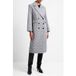 French Connection Lowen Manteau croisé en laine Noir Crème Taille : 18