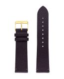 Watx & Colors WXCO1720 Unisex Polshorloge Analoog Quartz Zwart Stalen Kast Bruine Band Mineraalglas 44mm