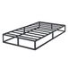Olee sleep Modern metalen bedframe van metaal, metalen bedframe, stalen lattenbodem, matrasframe, geen boxspring nodig, 100 x 200 cm, Twin XL, zwart, 22 cm