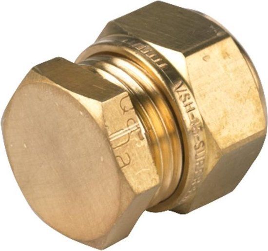 VSH Super Knel Messing knel eindstop 12mm